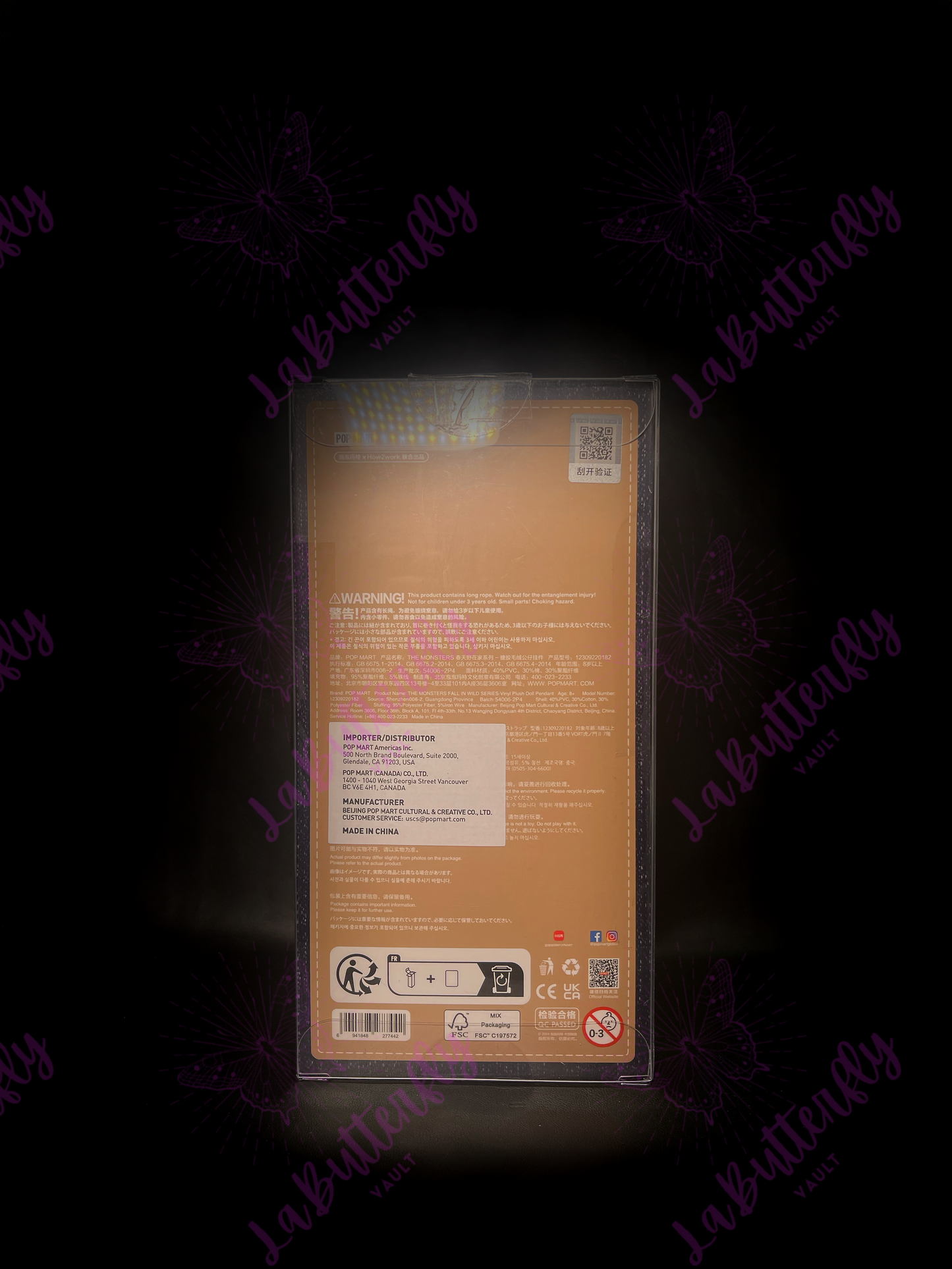 Fall in Wild Labubu Vinyl-Plush Pendant