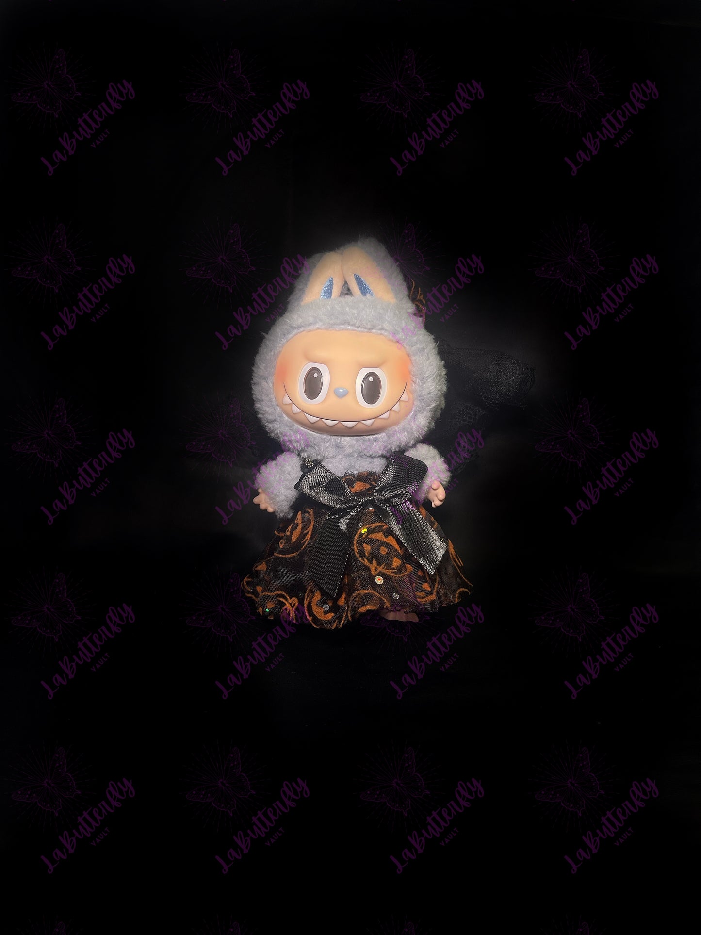 Halloween Labubu Dress with Veil (Doll Not Included)
