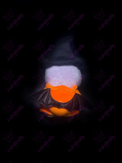 Pumpkin Labubu Costume with Black Hat (Doll Not Included)