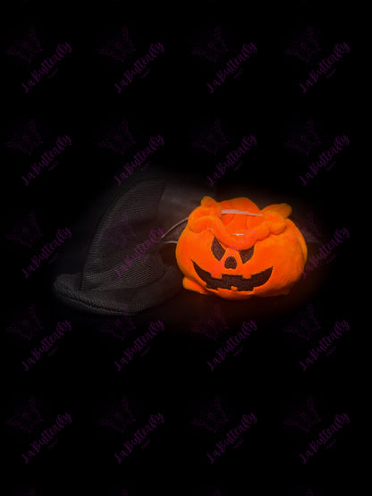 Pumpkin Labubu Costume with Black Hat (Doll Not Included)