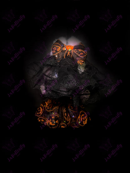 Halloween Labubu Dress with Veil (Doll Not Included)