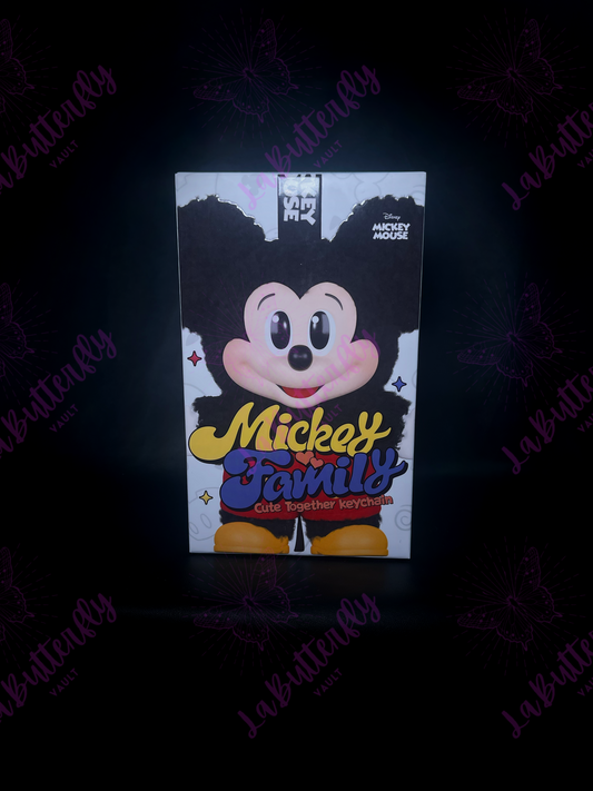Mickey Family Cute Together Keychain